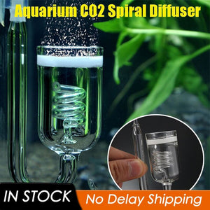 1 Pc Aquarium CO2 Diffuser Glass Tank Bubble Atomizer Reactor Solenoid Regulator Moss CO2 Atomizer for 60~300L Plants