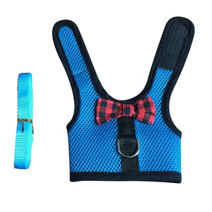 Small Animal Pet Mesh Leash Harnesses Cute  Accessories Rabbit Leash Lead Vest Mesh Harness Leash Pet Strap S M L#15