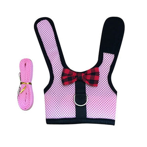 Small Animal Pet Mesh Leash Harnesses Cute  Accessories Rabbit Leash Lead Vest Mesh Harness Leash Pet Strap S M L#15