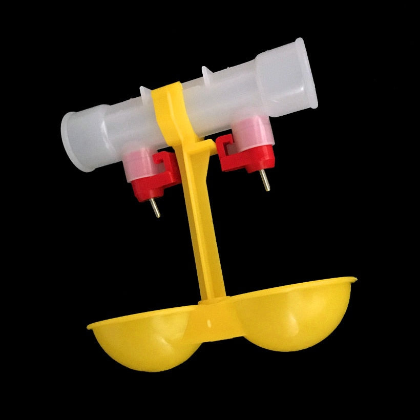10 pcs Chicken drinking fountain Double Hanging Cup Ball nipple drinkers 25cm Chicken equipment wholesale Quail feeders